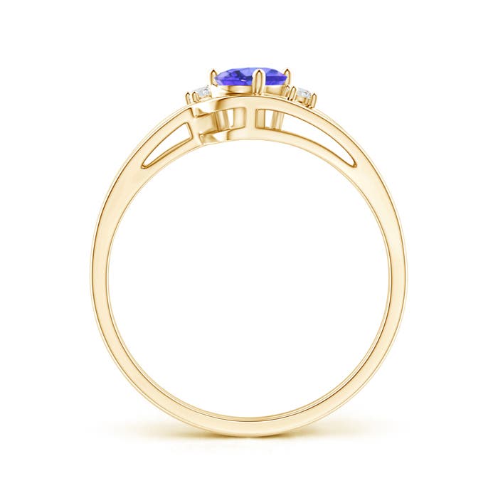 AAA - Tanzanite / 0.47 CT / 14 KT Yellow Gold