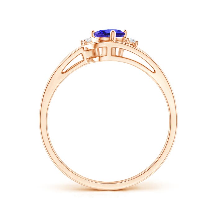 AAAA - Tanzanite / 0.47 CT / 14 KT Rose Gold