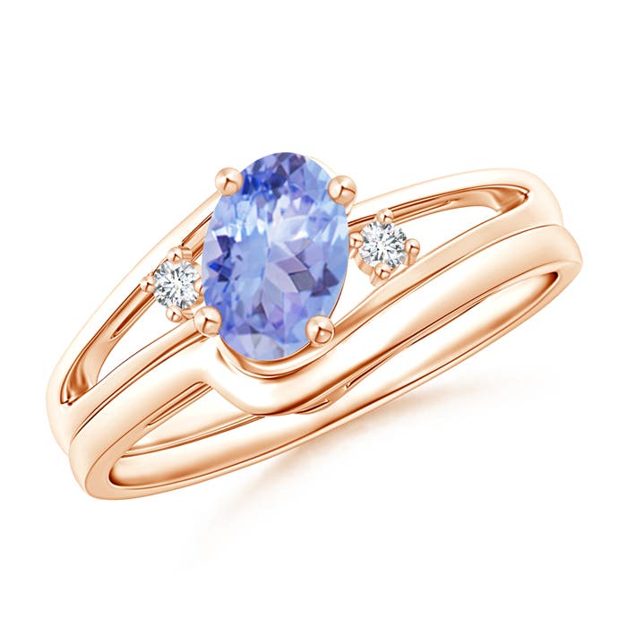 A - Tanzanite / 0.83 CT / 14 KT Rose Gold