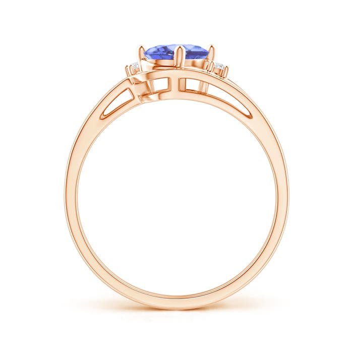 A - Tanzanite / 0.83 CT / 14 KT Rose Gold