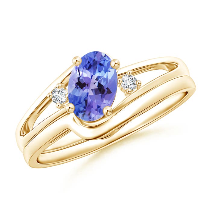 AA - Tanzanite / 0.83 CT / 14 KT Yellow Gold