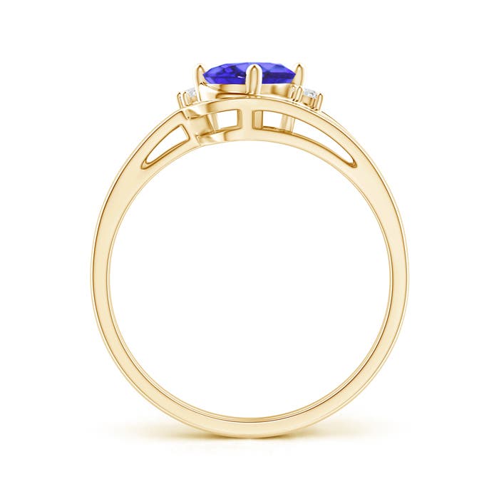 AA - Tanzanite / 0.83 CT / 14 KT Yellow Gold