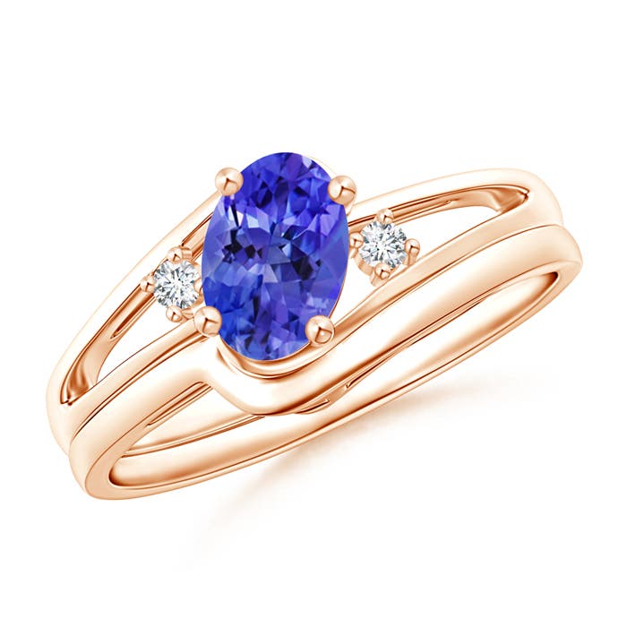 AAA - Tanzanite / 0.83 CT / 14 KT Rose Gold