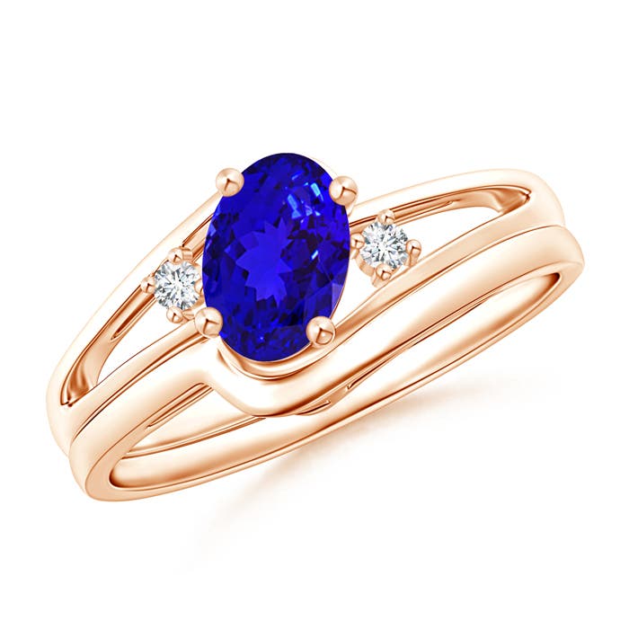 AAAA - Tanzanite / 0.83 CT / 14 KT Rose Gold