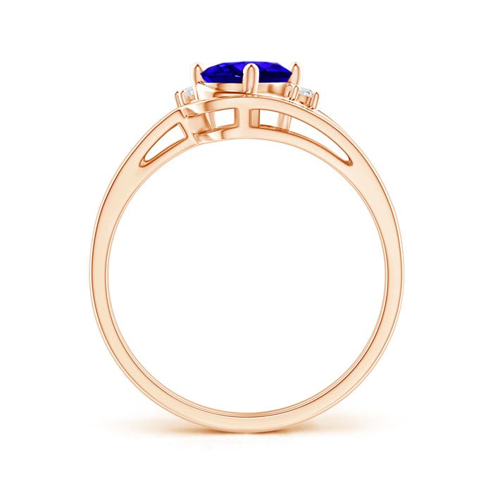 AAAA - Tanzanite / 0.83 CT / 14 KT Rose Gold