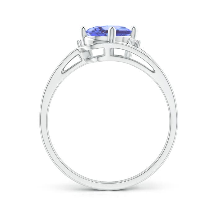 A - Tanzanite / 1.3 CT / 14 KT White Gold