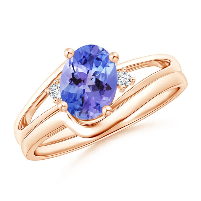 AA - Tanzanite / 1.3 CT / 14 KT Rose Gold