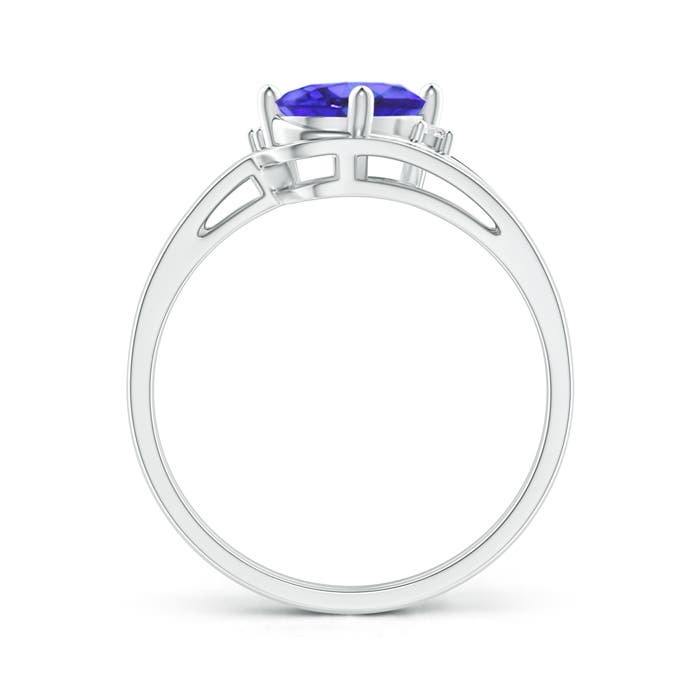 AA - Tanzanite / 1.3 CT / 14 KT White Gold