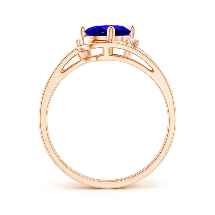 AAAA - Tanzanite / 1.3 CT / 14 KT Rose Gold