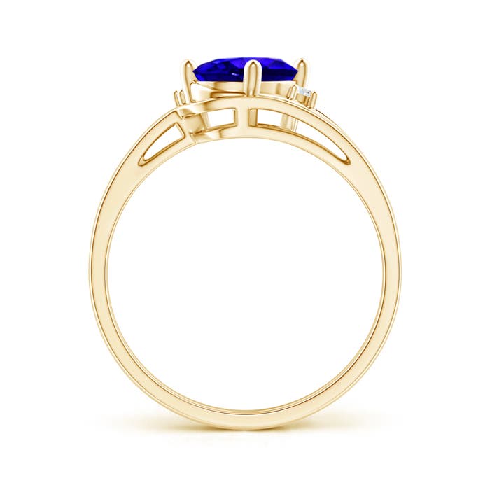 AAAA - Tanzanite / 1.3 CT / 14 KT Yellow Gold