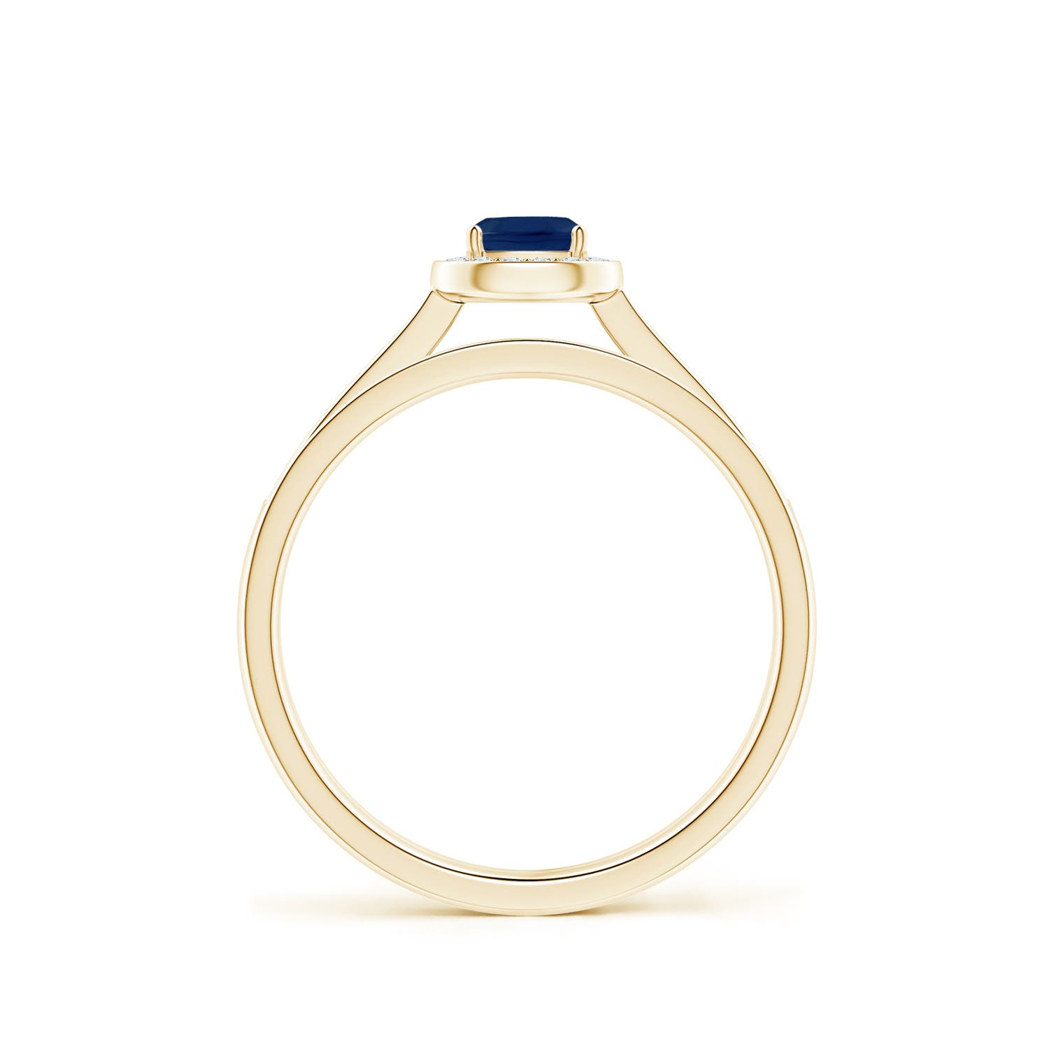 A - Blue Sapphire / 0.58 CT / 14 KT Yellow Gold