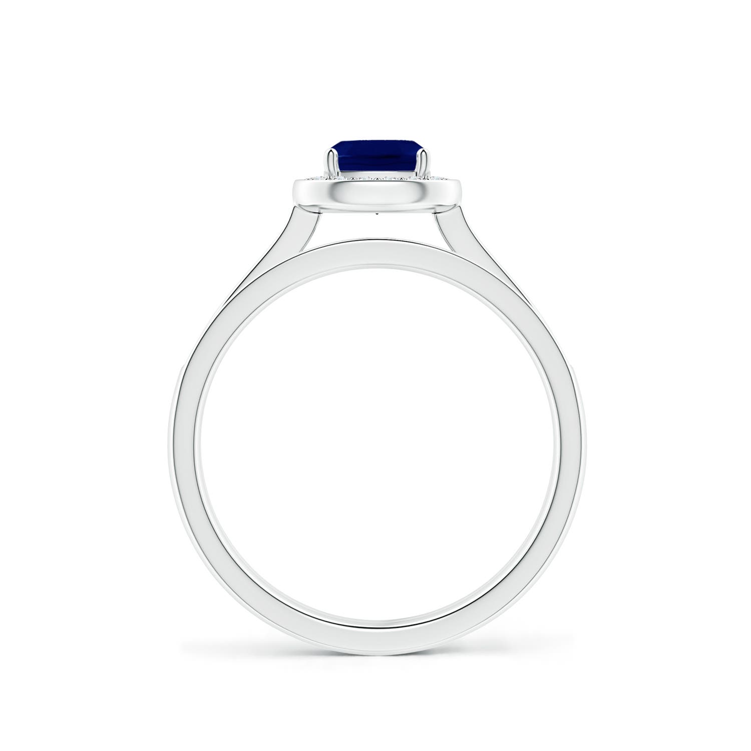 AA - Blue Sapphire / 0.93 CT / 14 KT White Gold