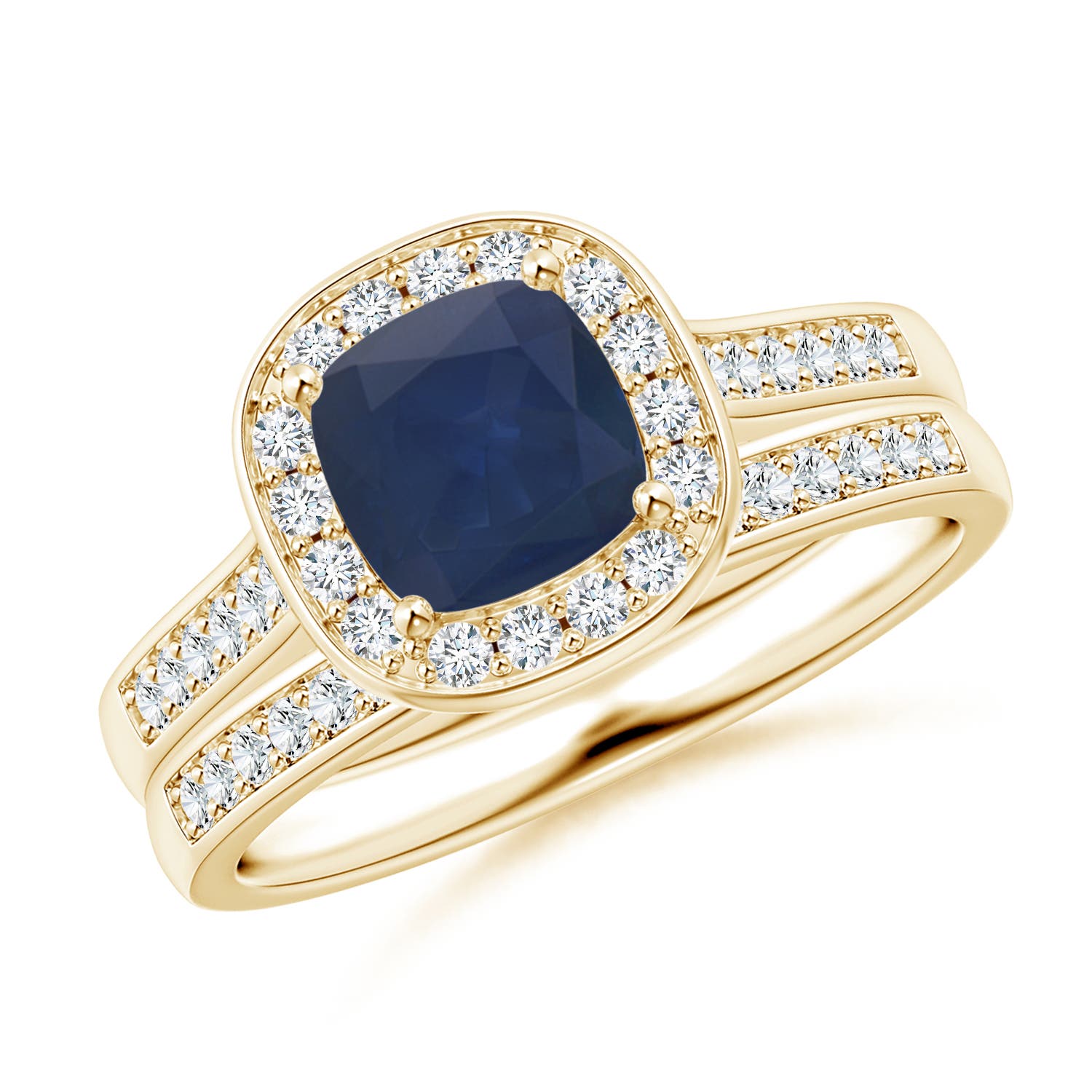 A - Blue Sapphire / 1.45 CT / 14 KT Yellow Gold