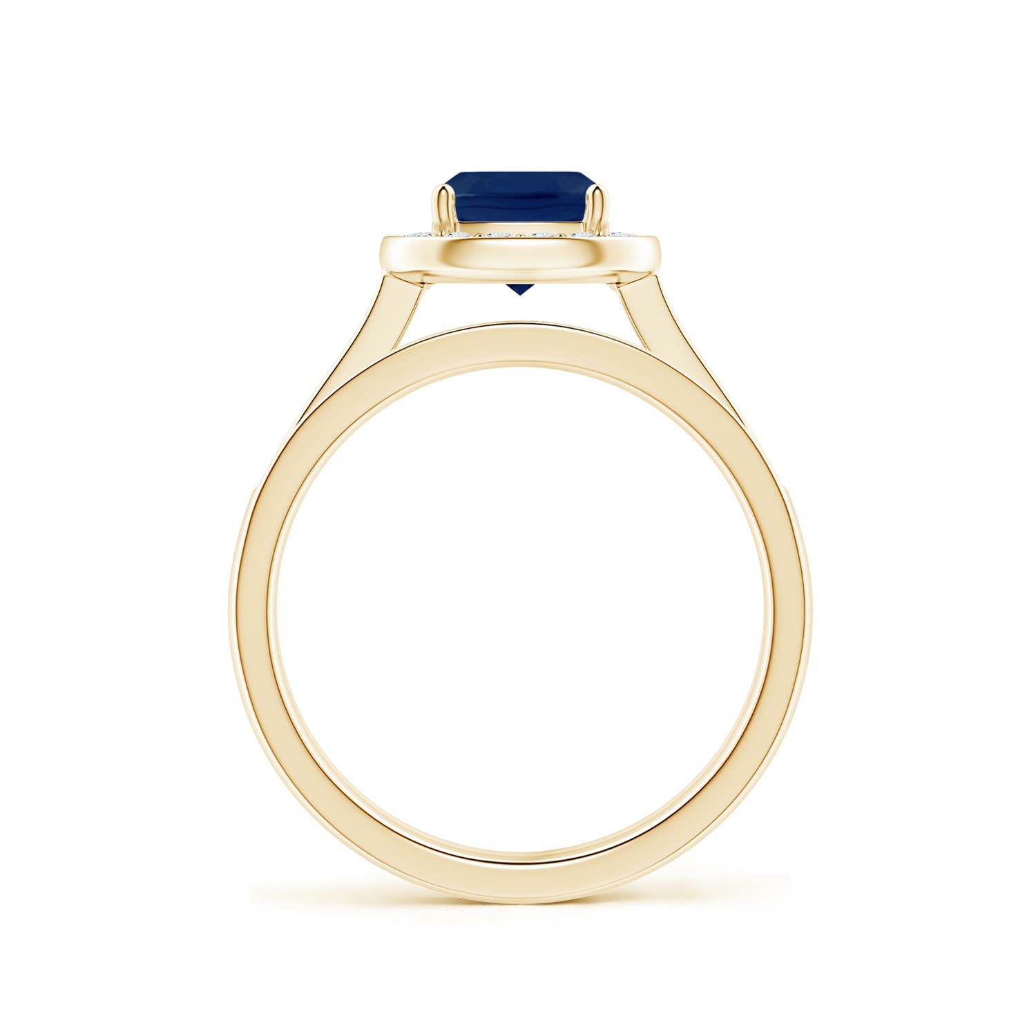 A - Blue Sapphire / 1.45 CT / 14 KT Yellow Gold