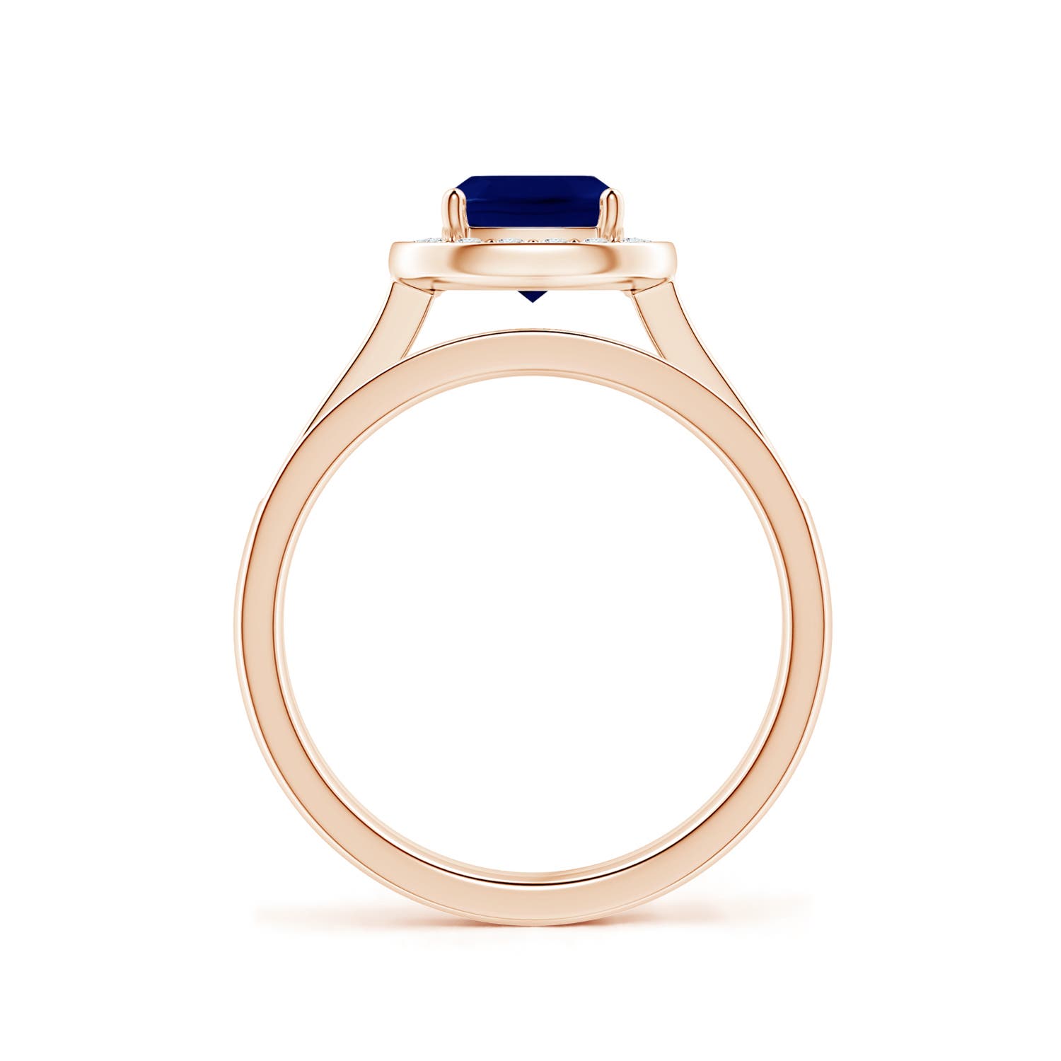 AA - Blue Sapphire / 1.45 CT / 14 KT Rose Gold