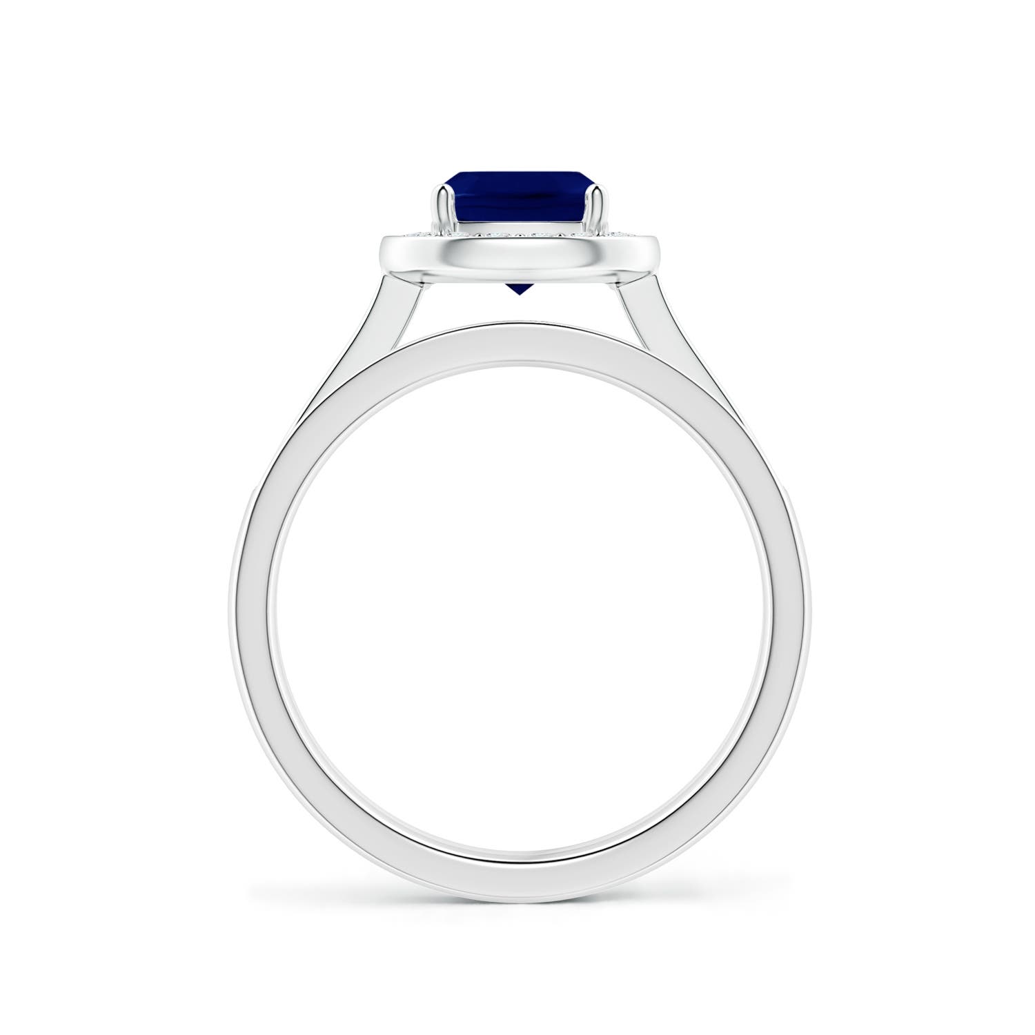 AA - Blue Sapphire / 1.45 CT / 14 KT White Gold