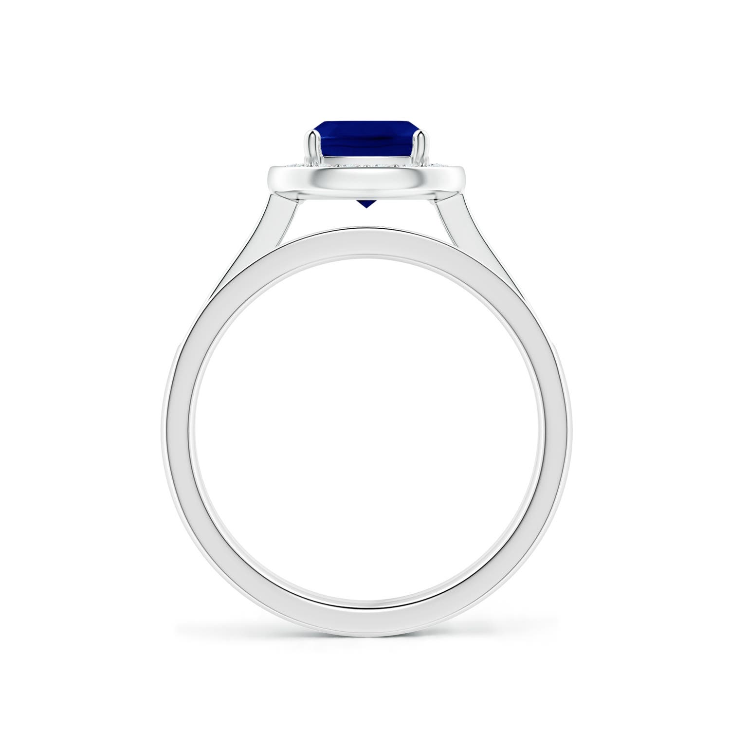 AAA - Blue Sapphire / 1.45 CT / 14 KT White Gold