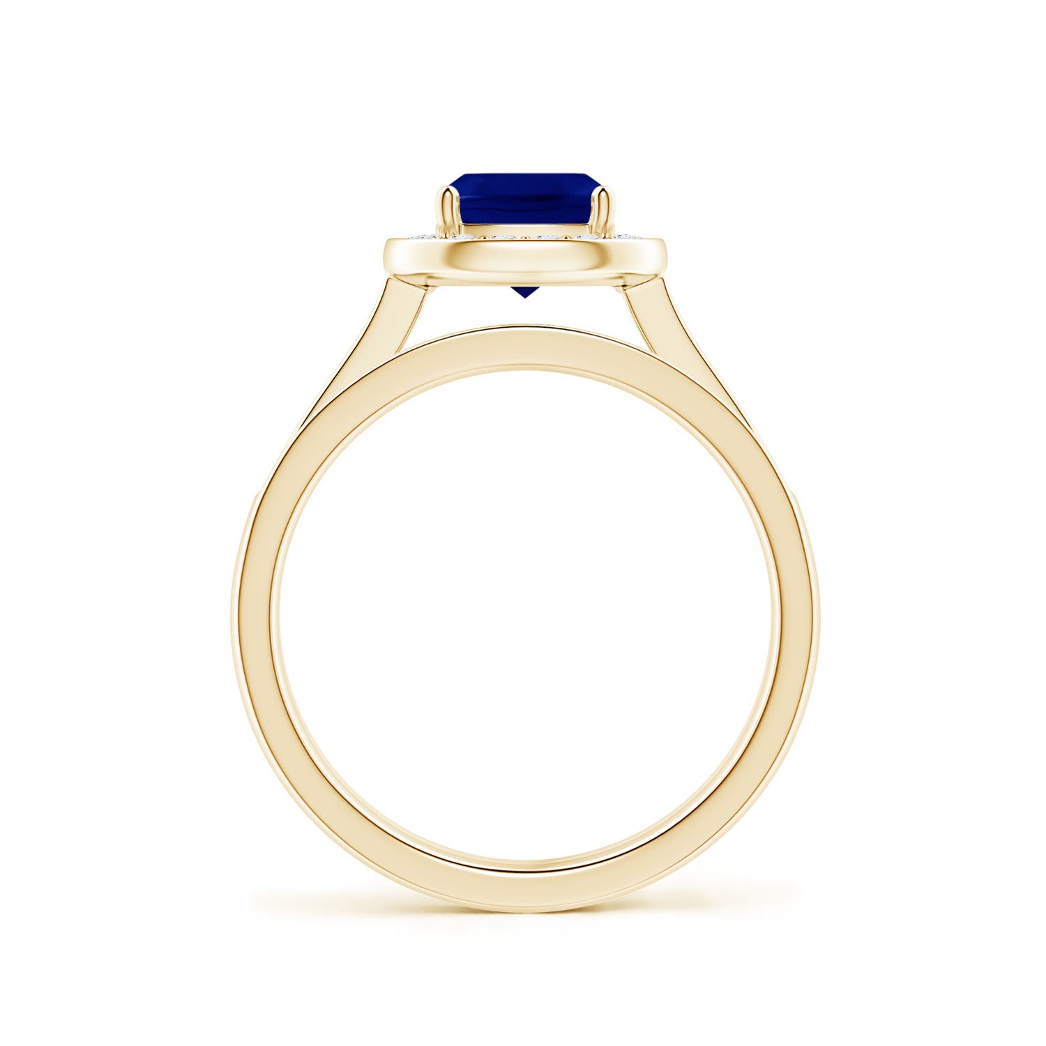 AAA - Blue Sapphire / 1.45 CT / 14 KT Yellow Gold