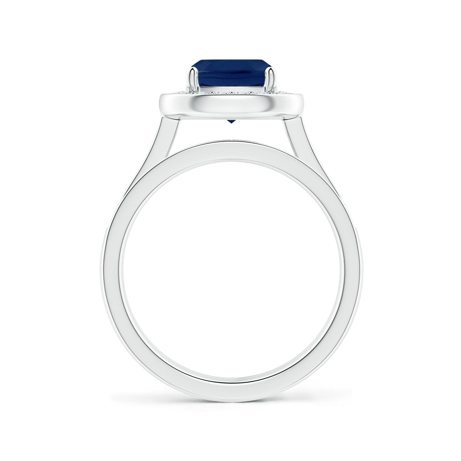 A - Blue Sapphire / 2.22 CT / 14 KT White Gold