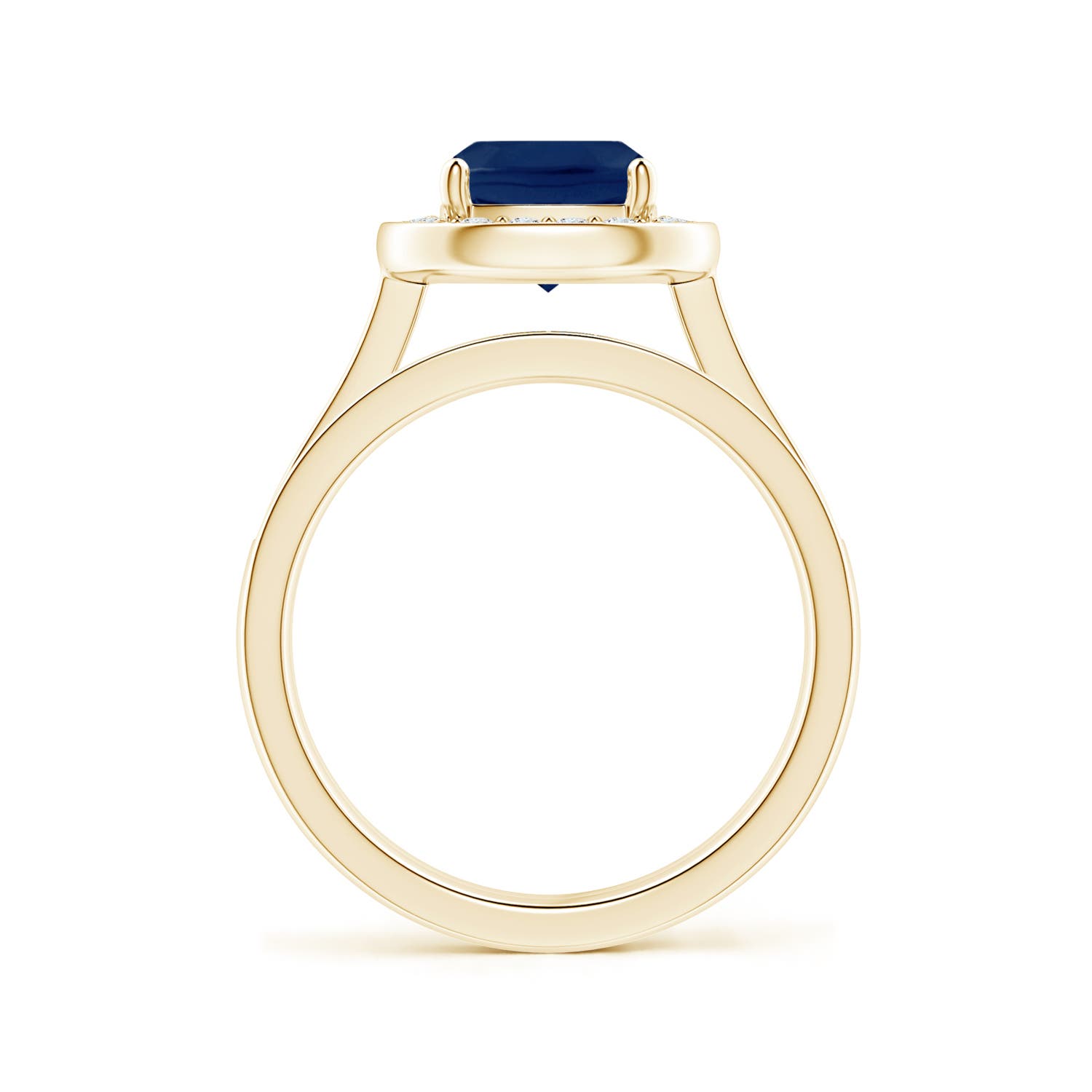 A - Blue Sapphire / 2.22 CT / 14 KT Yellow Gold