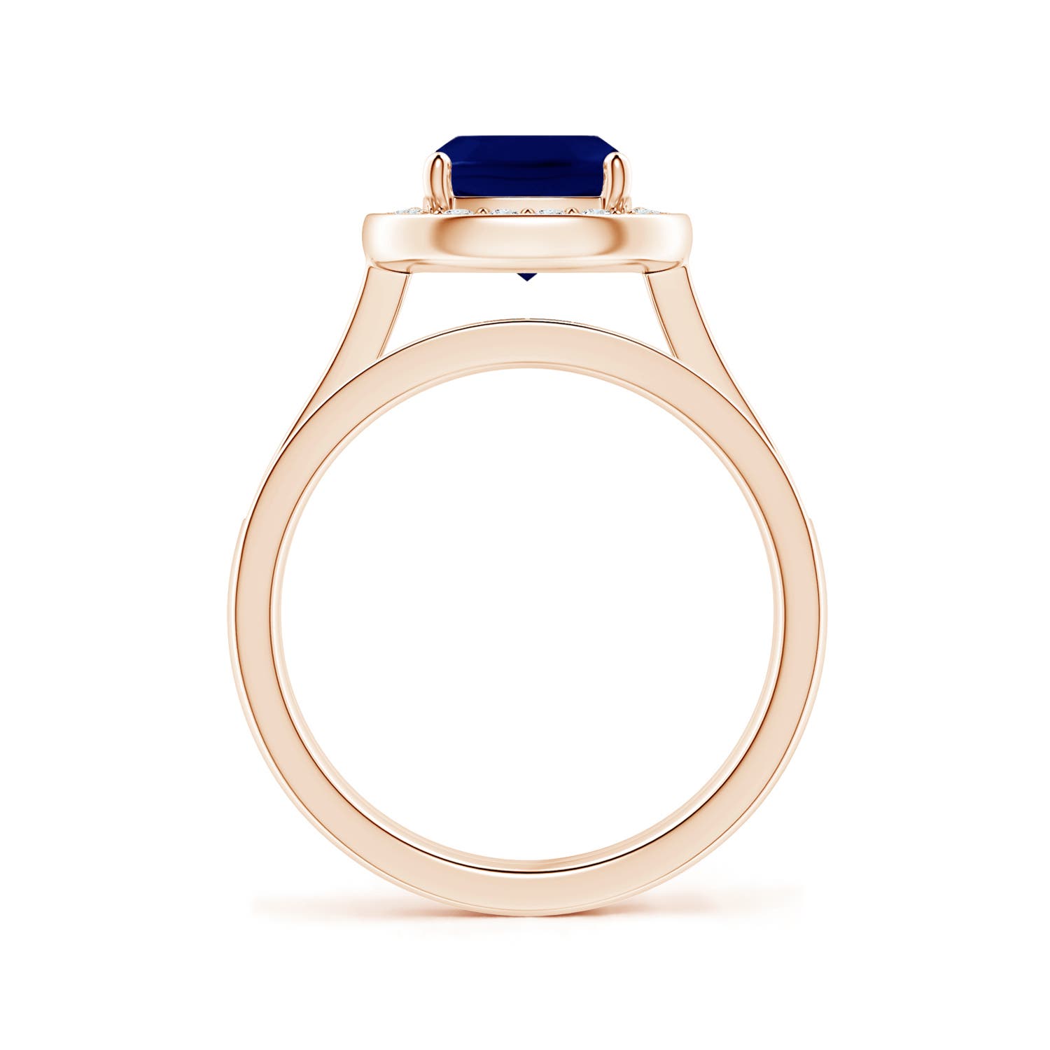 AA - Blue Sapphire / 2.22 CT / 14 KT Rose Gold