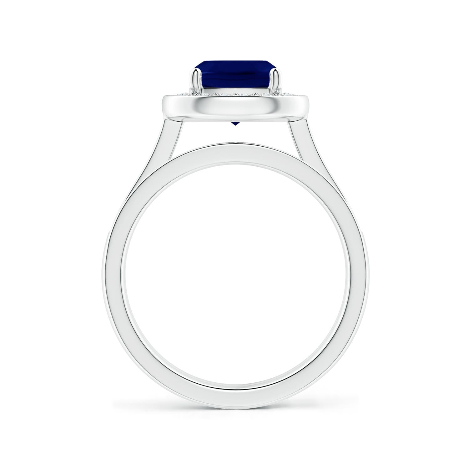 AA - Blue Sapphire / 2.22 CT / 14 KT White Gold