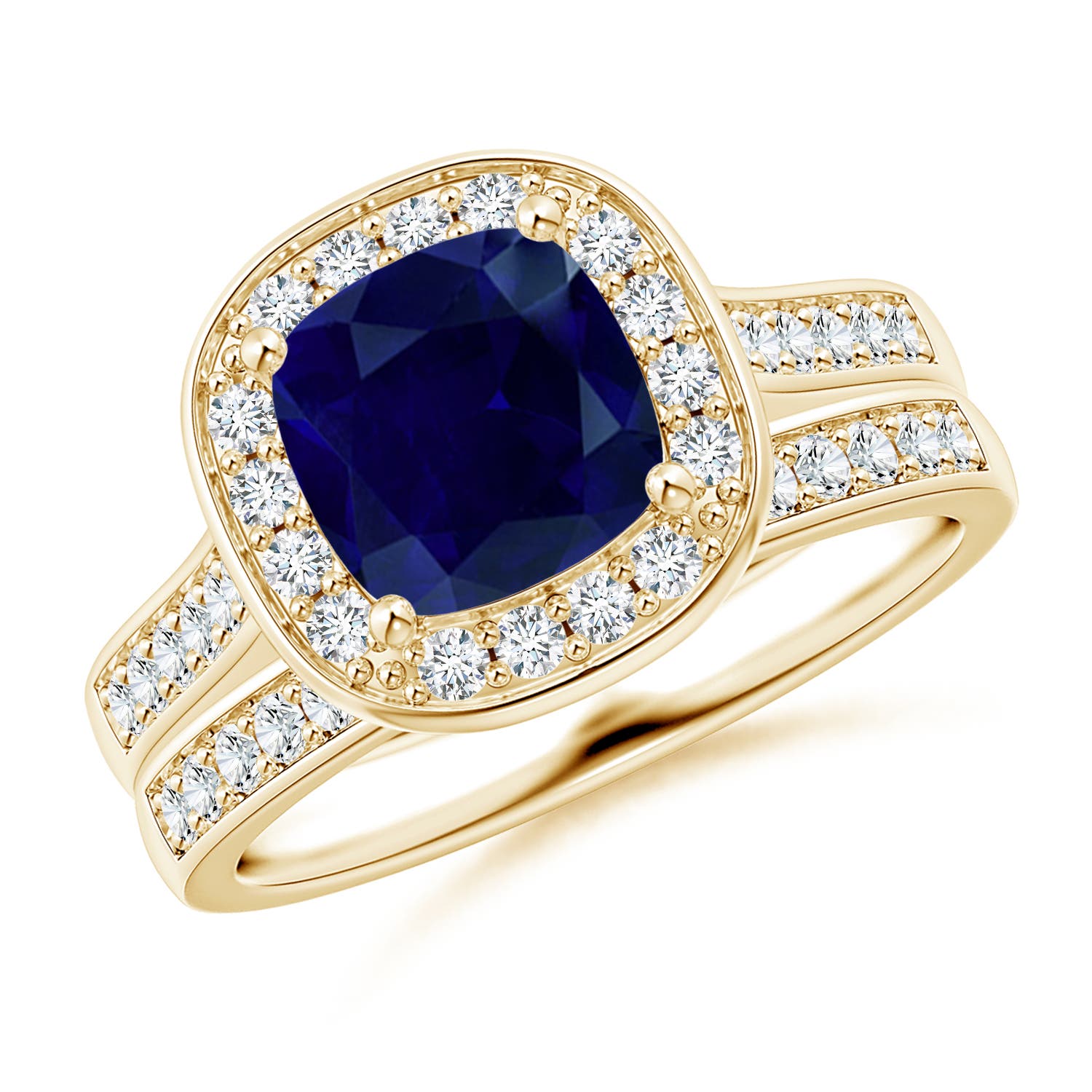 AA - Blue Sapphire / 2.22 CT / 14 KT Yellow Gold