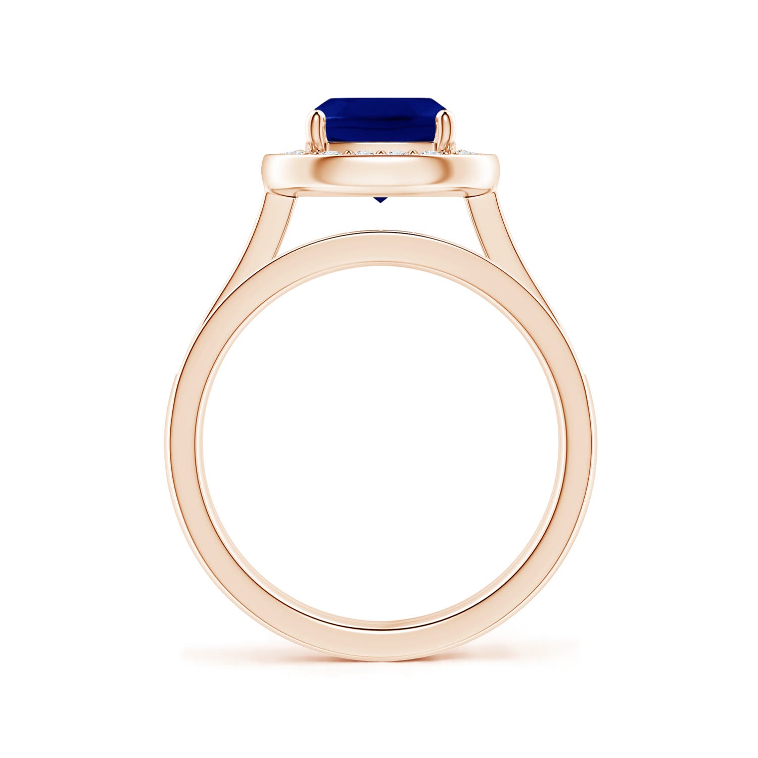 AAA - Blue Sapphire / 2.22 CT / 14 KT Rose Gold