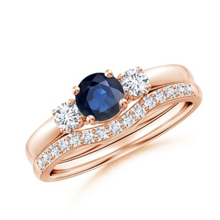 Round AA Blue Sapphire