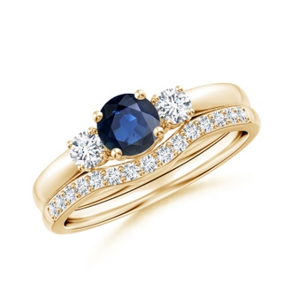 Round AA Blue Sapphire