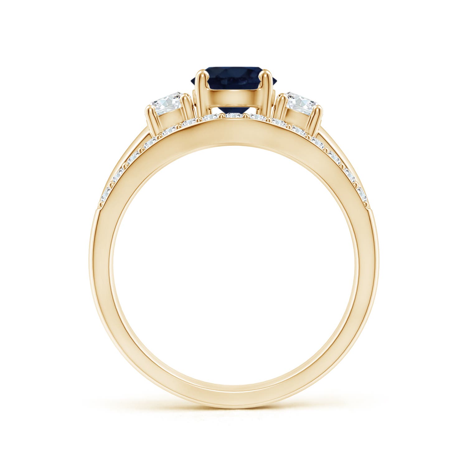 A - Blue Sapphire / 1.53 CT / 14 KT Yellow Gold