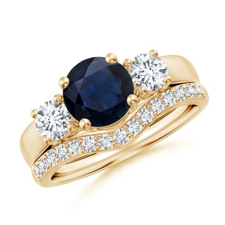Round A Blue Sapphire
