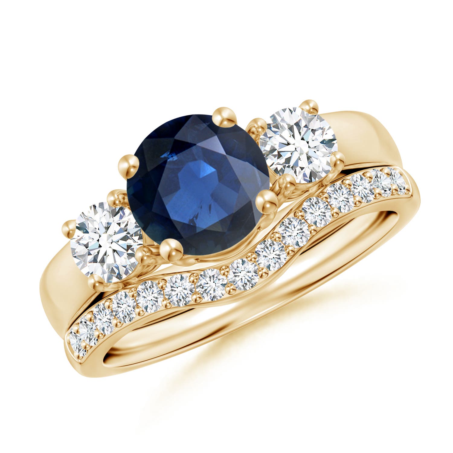 AA - Blue Sapphire / 2.33 CT / 14 KT Yellow Gold