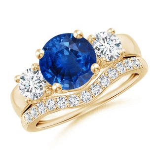 Round AAA Blue Sapphire