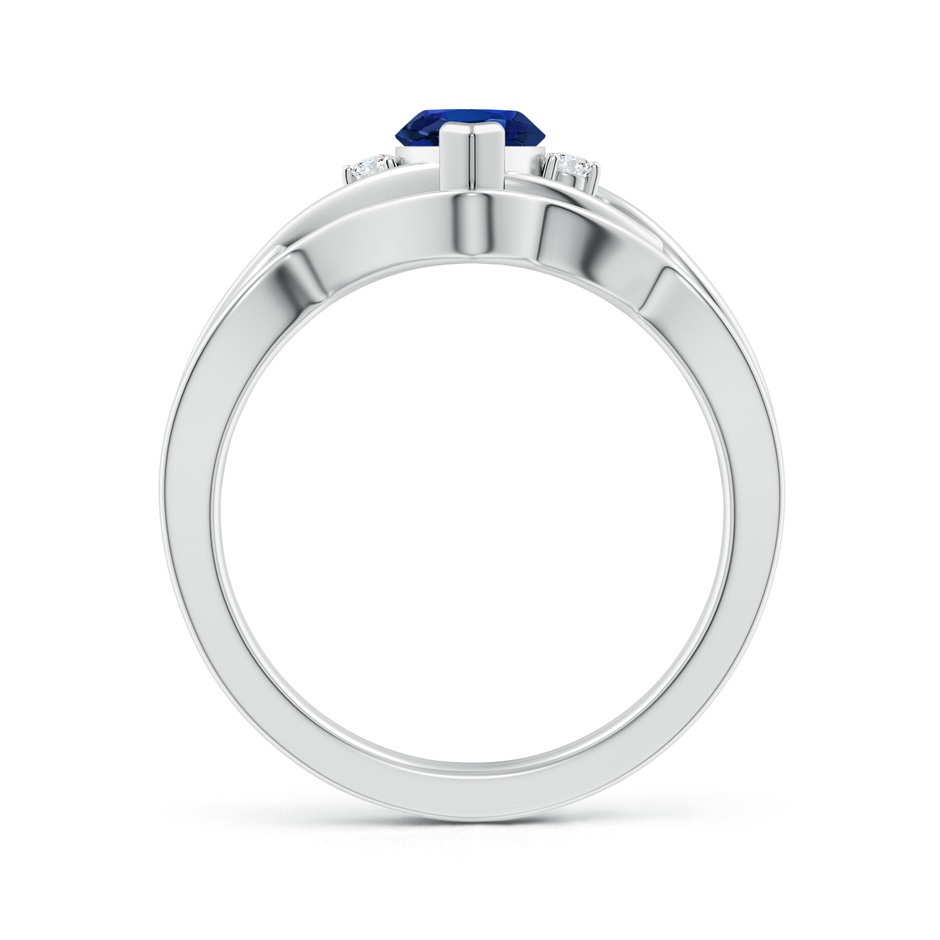 10x5mm AA Marquise Sapphire and Round Diamond Infinity Bridal Set in White Gold product image