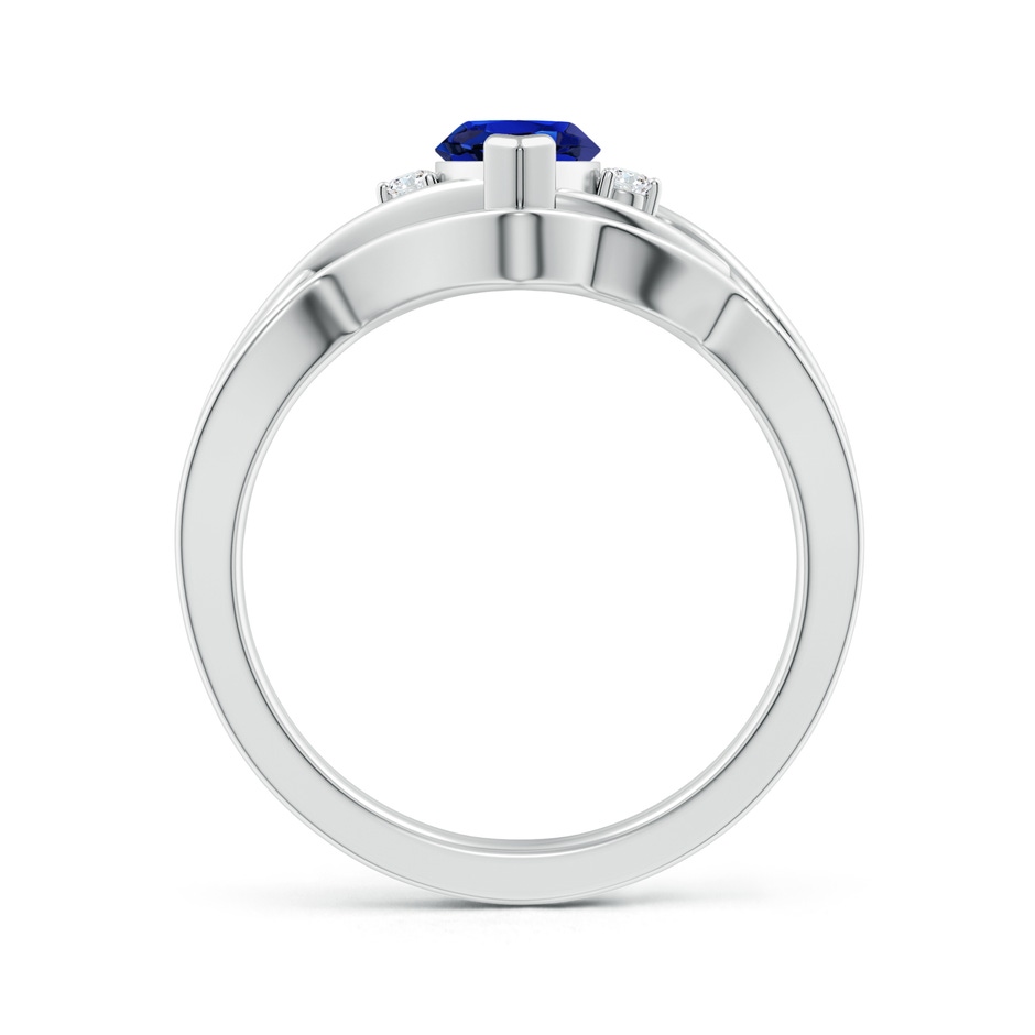 10x5mm AAA Marquise Sapphire and Round Diamond Infinity Bridal Set in White Gold product image