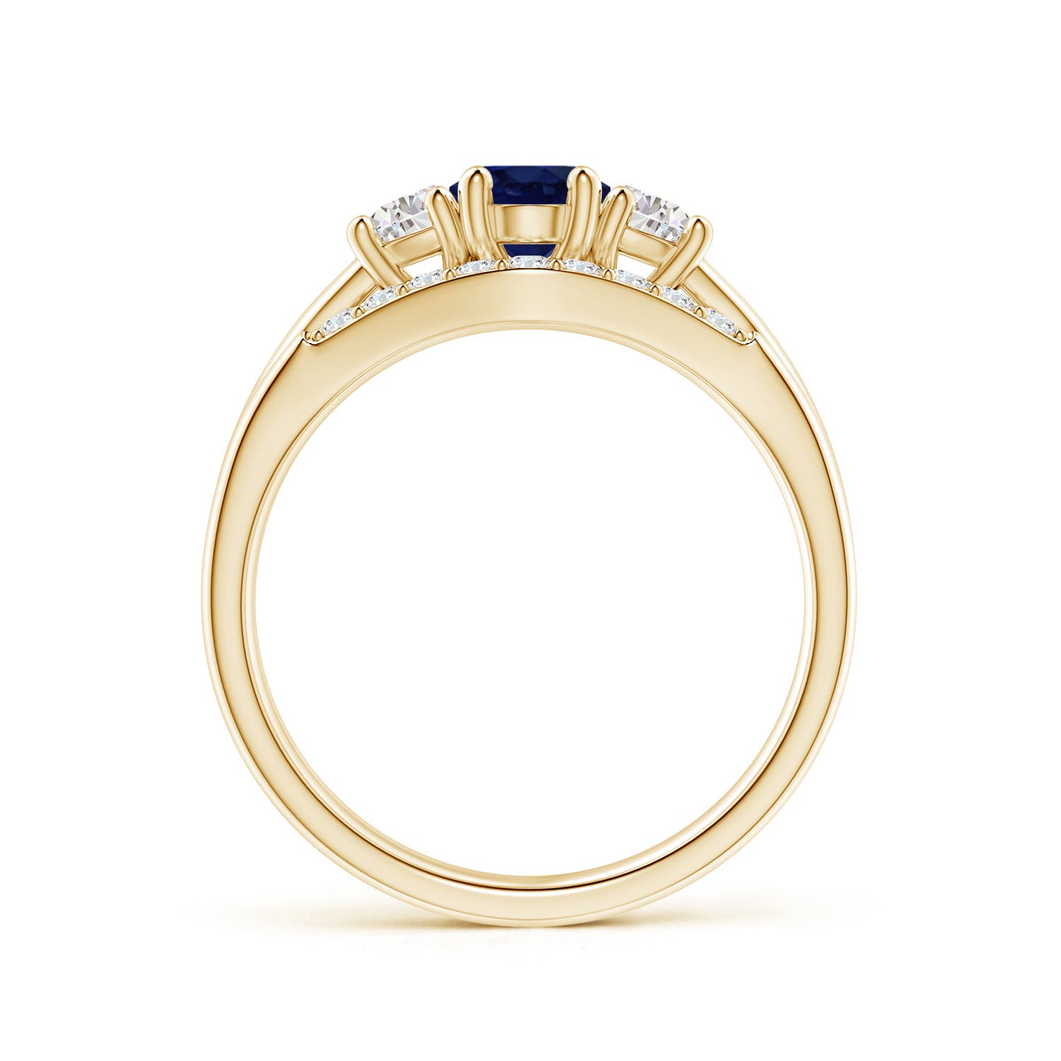 A - Blue Sapphire / 1.42 CT / 14 KT Yellow Gold