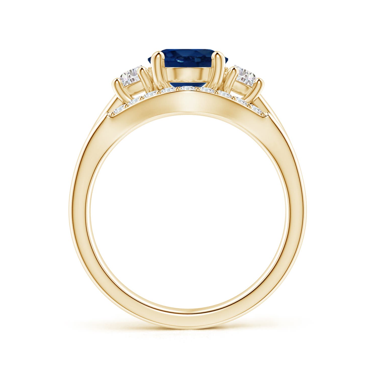 AA - Blue Sapphire / 2.59 CT / 14 KT Yellow Gold