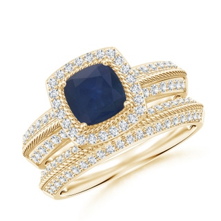 Cushion A Blue Sapphire