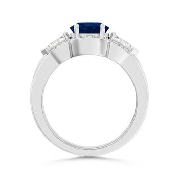 A - Blue Sapphire / 2.68 CT / 14 KT White Gold