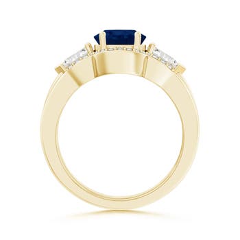 A - Blue Sapphire / 2.68 CT / 14 KT Yellow Gold