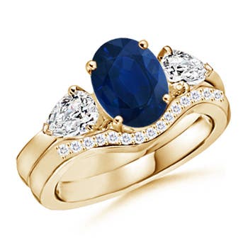 AA - Blue Sapphire / 2.68 CT / 14 KT Yellow Gold