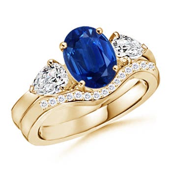 AAA - Blue Sapphire / 2.68 CT / 14 KT Yellow Gold