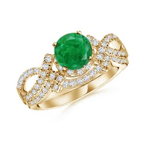 AA - Emerald / 1.06 CT / 14 KT Yellow Gold