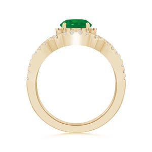 AA - Emerald / 1.06 CT / 14 KT Yellow Gold