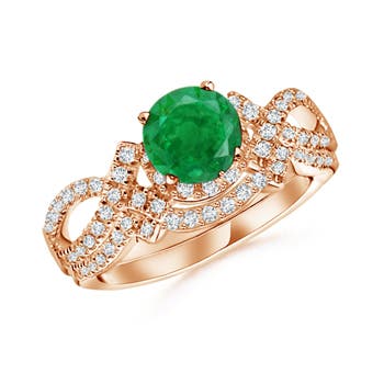 AA - Emerald / 1.46 CT / 14 KT Rose Gold