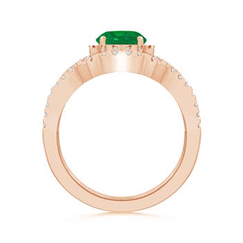 AA - Emerald / 1.46 CT / 14 KT Rose Gold