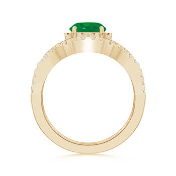 AA - Emerald / 1.46 CT / 14 KT Yellow Gold