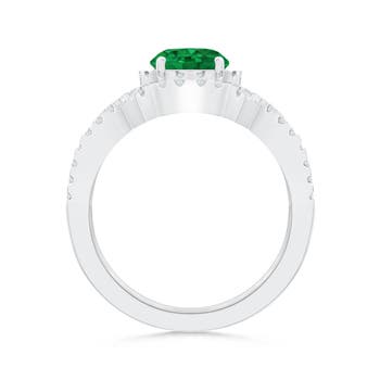 AAA - Emerald / 1.46 CT / 14 KT White Gold