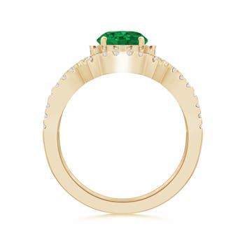 AAA - Emerald / 1.46 CT / 14 KT Yellow Gold